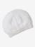 Beanie, Mittens & Booties + Pouch Set for Newborns marl beige+white 