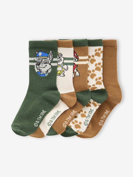 Pack of 5 pairs of PAT PATROUILLE® ankle socks camel 