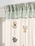Dim-Out Curtain with Garland, In The Woods sage green 