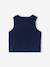 Sleeveless cardigan with press-stud fastening at the front navy blue 