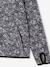 Sports Sweatshirt with Flower Print in Techno Fabric for Girls anthracite+ecru+printed green 