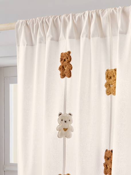 Dimout curtain with OURSON garland beige 