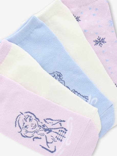 Pack of 5 pairs of Disney® REINE DES NEIGES ankle socks soft lilac 