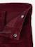 Slim Leg Corduroy Trousers for Boys bordeaux red+Tan 