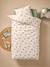 Essential WILD ANIMALS duvet cover set + pillowcase for children, with recycled cotton printed white 