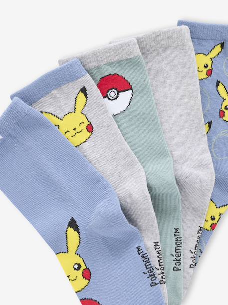 Pack of 5 Pairs of POKEMON® Socks sky blue 