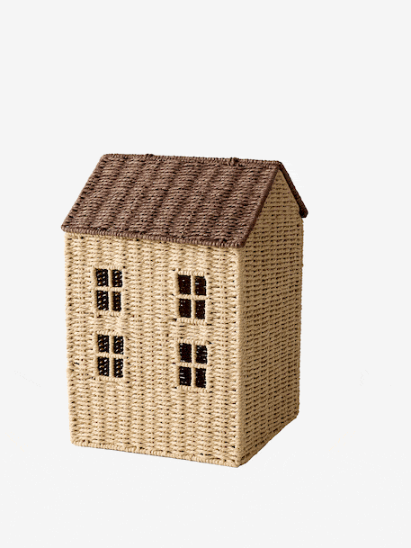 Home Basket in Paper Rope beige 