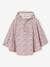 Floral Print Hooded Rain Poncho for Girls, LILIBETH pale pink+rose 