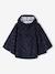 Hooded Rain Poncho with Dinosaur Print for Boys indigo+khaki 