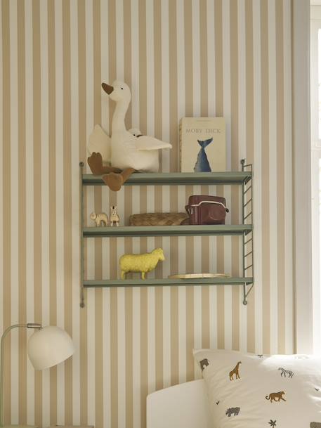 Metal Wall Shelf green+rose 