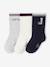 Pack of 3 Pairs of Socks for Girls, JONEN ecru 