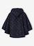 Hooded Rain Poncho with Dinosaur Print for Boys indigo+khaki 