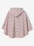 Floral Print Hooded Rain Poncho for Girls, LILIBETH pale pink+rose 