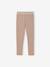 Fleece-Lined Leggings with Shiny Star Print for Girls mocha 