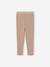 Fleece-Lined Leggings with Shiny Star Print for Girls mocha 
