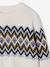 Long Sleeve Jacquard Jumper for Boys ecru 