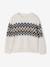 Long Sleeve Jacquard Jumper for Boys ecru 