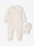 Velvet sleepsuit and comforter set ecru 