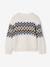 Long Sleeve Jacquard Jumper for Boys ecru 