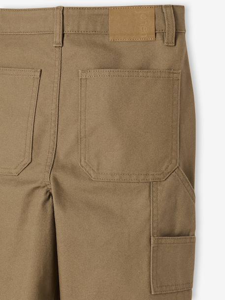 Loose Canvas Trousers JONEN cappuccino 