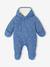 Denim Pramsuit with All-Over Print, for Newborns stone 