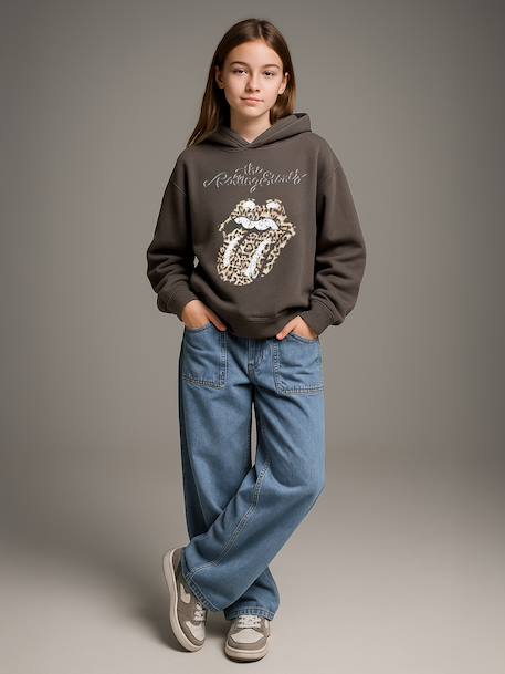 Girl's The Rolling Stones® hooded sweatshirt anthracite 