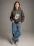 Wide-Leg Carpenter Trousers for Girls, JONEN deep blue+denim grey+medium blue 