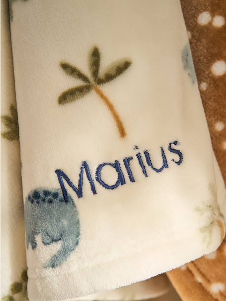 Printed Fleece Blanket multicoloured+printed brown+printed red+printed white 