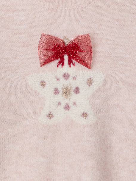 Christmas Jumper with Sparkly Shooting Star rosy 