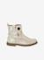 Leather Boots for Girls, Designed for Autonomy gold+navy blue 