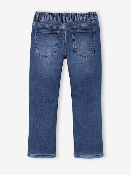 Fleece-Lined Denim Jeans for Boys stone 