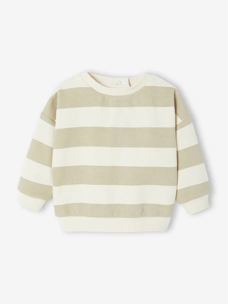 Baby sweatshirt + dungaree set khaki 