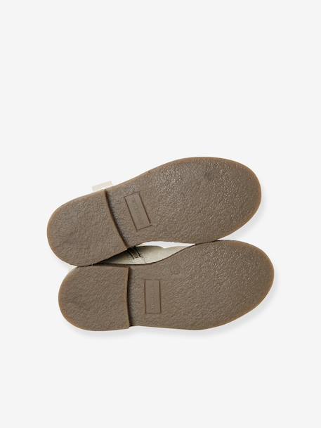 Leather Boots for Girls, Designed for Autonomy gold+navy blue 