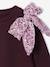 Sequinned Bow Sweatshirt for Girls plum 