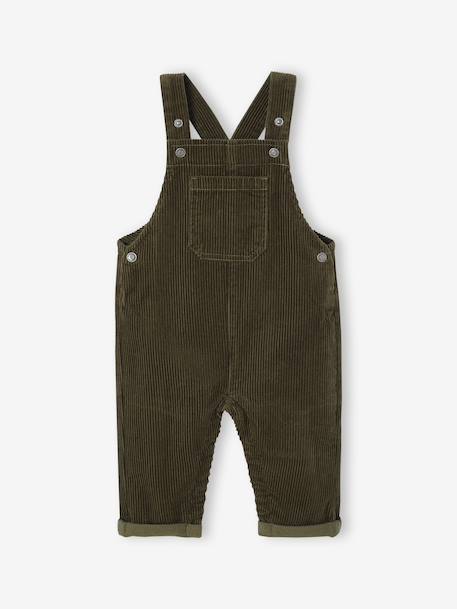 Baby sweatshirt + dungaree set khaki 