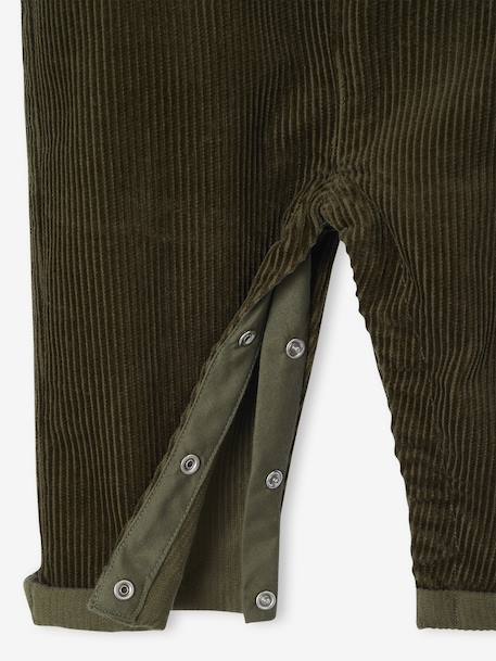 Baby sweatshirt + dungaree set khaki 