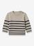 Striped Woollen Jumper for Babies, CYRILLUS beige 