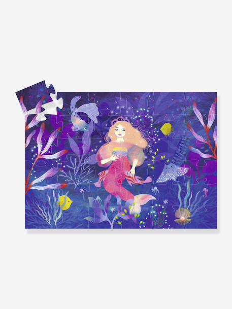 Puzzle 36 pieces Ella the Mermaid DJECO violet 