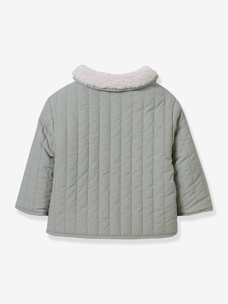 Reversible Jacket for Babies, CYRILLUS aqua green 
