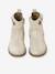 Leather Boots for Girls, Designed for Autonomy gold+navy blue 