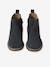 Elasticated Leather Boots for Children navy blue 