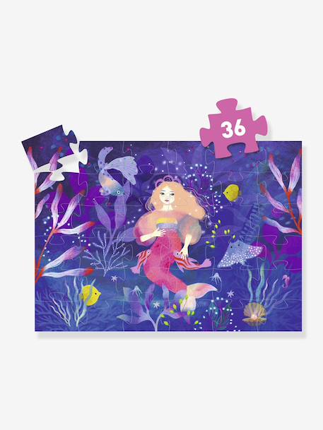 Puzzle 36 pieces Ella the Mermaid DJECO violet 