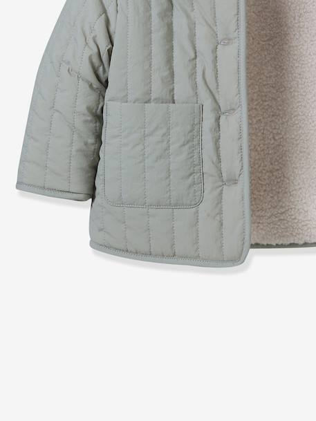 Reversible Jacket for Babies, CYRILLUS aqua green 