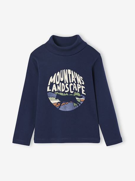 Pack of 3 Long Sleeve T-Shirts for Boys navy blue 