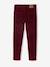 Slim Leg Corduroy Trousers for Boys bordeaux red+Tan 