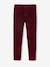 Slim Leg Corduroy Trousers for Boys bordeaux red+Tan 