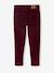 Slim Leg Corduroy Trousers for Boys bordeaux red+Tan 