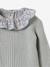 Set in Knitted Fabric with Liberty Fabric Collar for Babies, CYRILLUS rose 