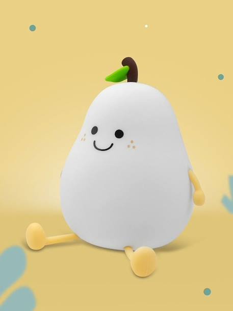 Pear Night Light, Rechargeable white 