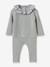 Set in Knitted Fabric with Liberty Fabric Collar for Babies, CYRILLUS rose 